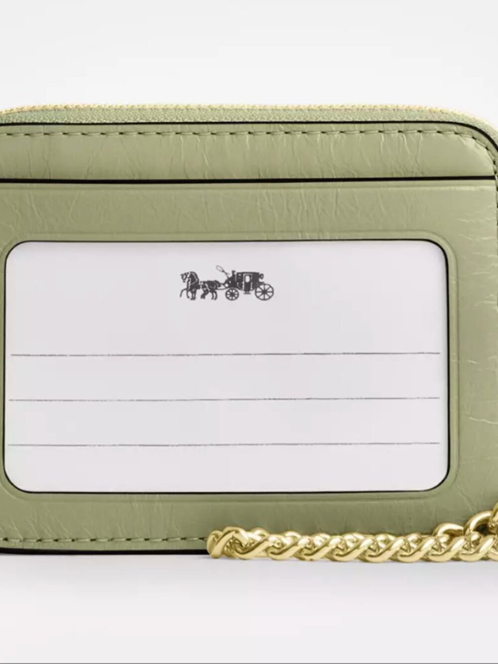 NWT Coach Zip Card Case With Quilting CEC51 - Picture 4 of 4